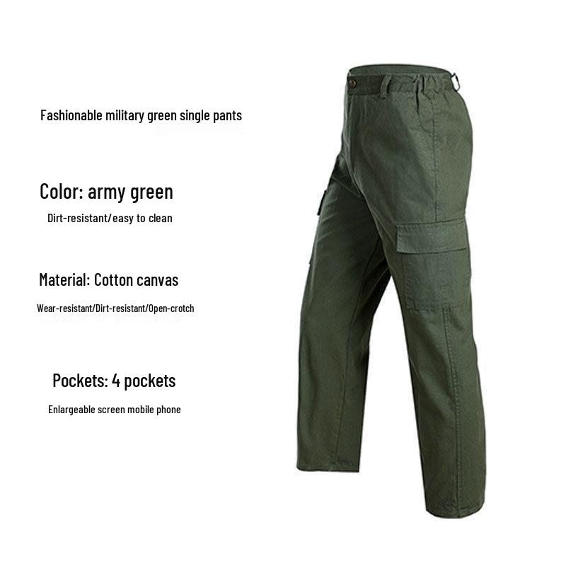 

Чоловічий бавовняний робочий костюм із захистом від опіків – Міцний осінній костюм для зварювальних та будівельних робіт з штанами Size 190 - Fits 170-195 lbs