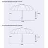 Premium Auto-Folding Umbrella for Men - Large Windproof All-Weather Compact Travel Umbrella with Heavy Rain Protection