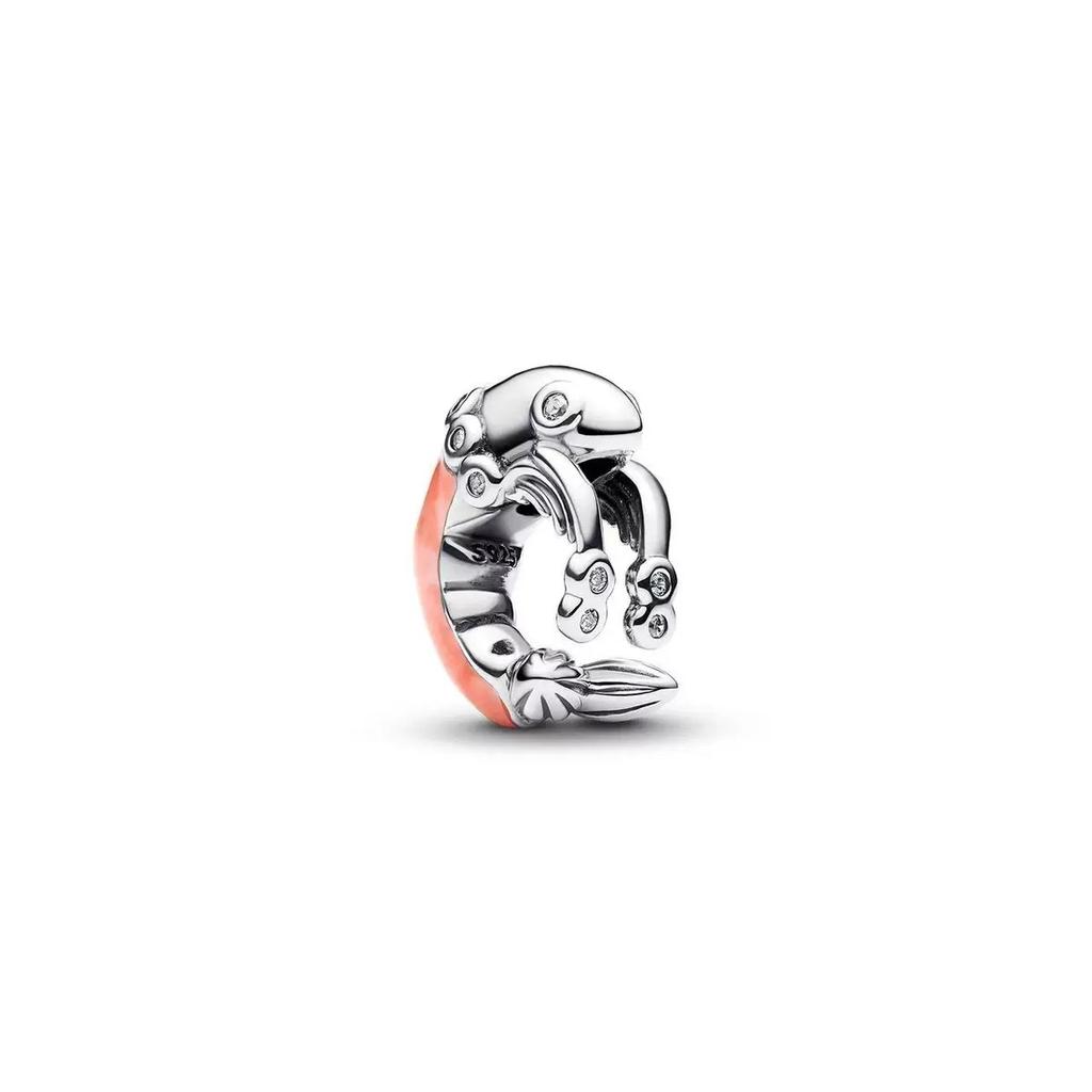 Letter Mom Pendant S925 Pure Silver Bird Heart Sun Moon Charm Snake Bone Chain Beads Accessories Women's Jewelry Gift