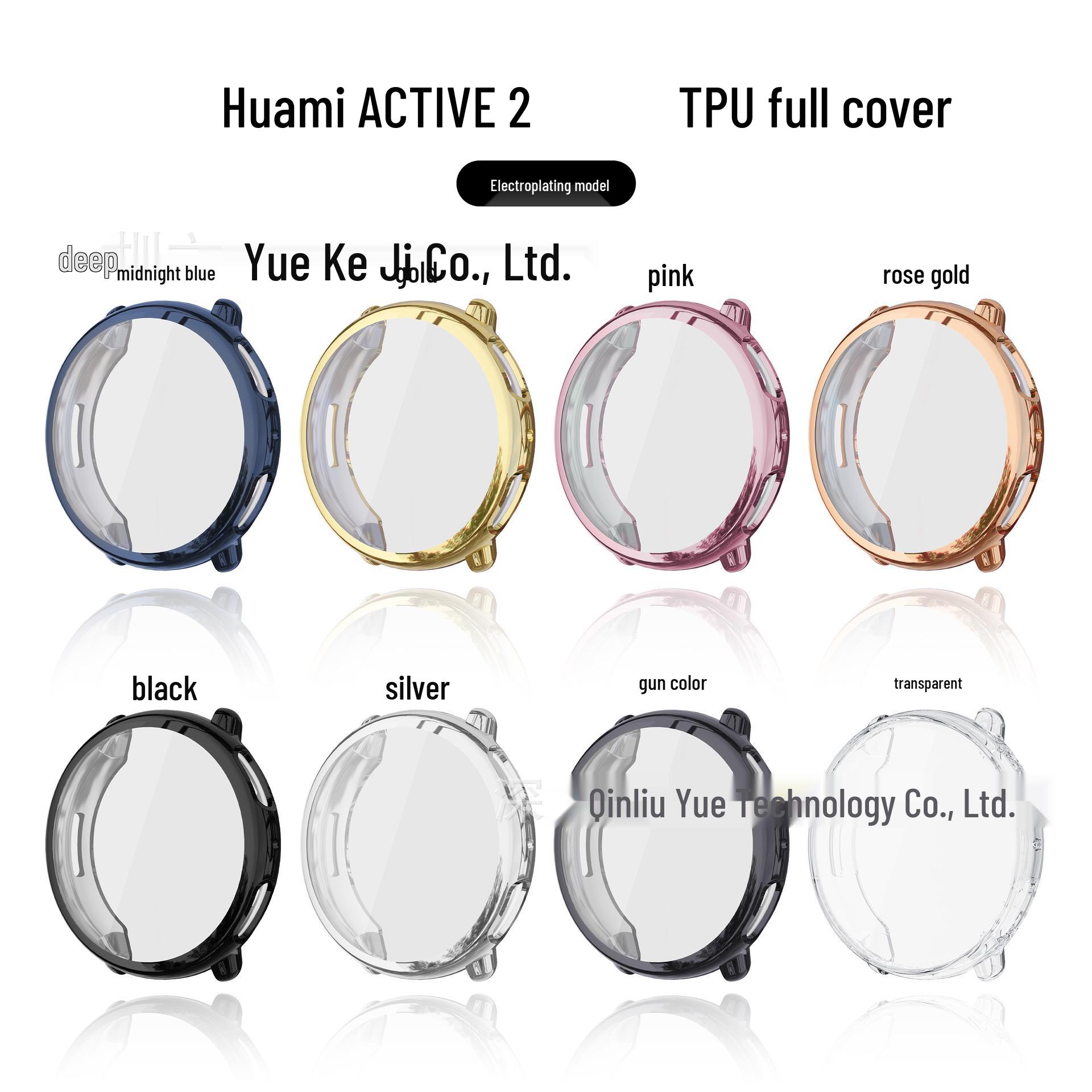 

Electroplated Drop-resistant Soft Case for Amazfit GTR3/GTR3 Pro/Active2 GTR3/GTR3 Pro Full TPU