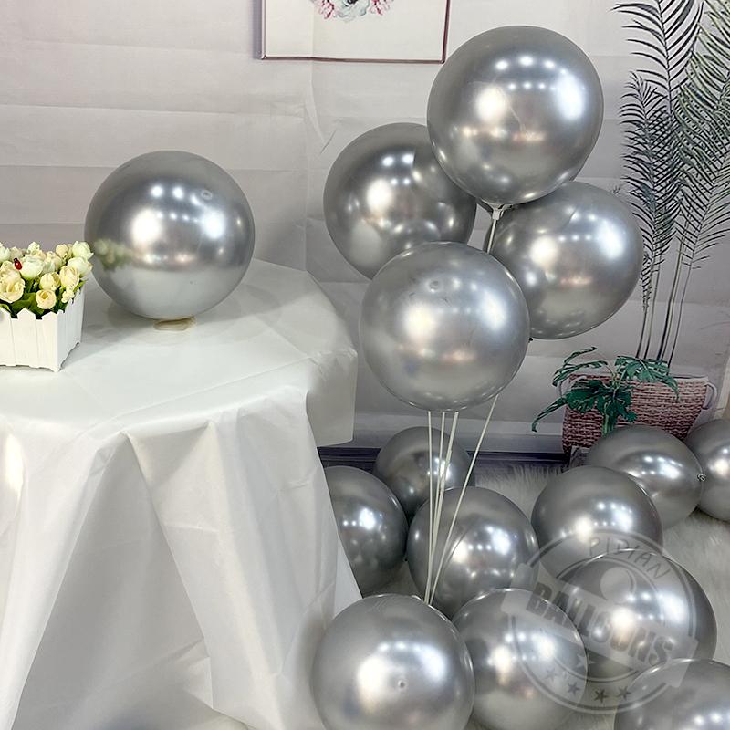 

20 шт. Металлический шар Декор Свадьба Рождество День святого Валентина Годовщина Новый год Декор сцены Гелиевый Хромированный шар 5inch 20pcs