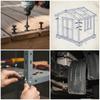 155pcs/box Black Finish 304 Stainless Steel Wood Screws High-Quality Material Clear Plastic Box Self-Tapping Screws Flat Washers