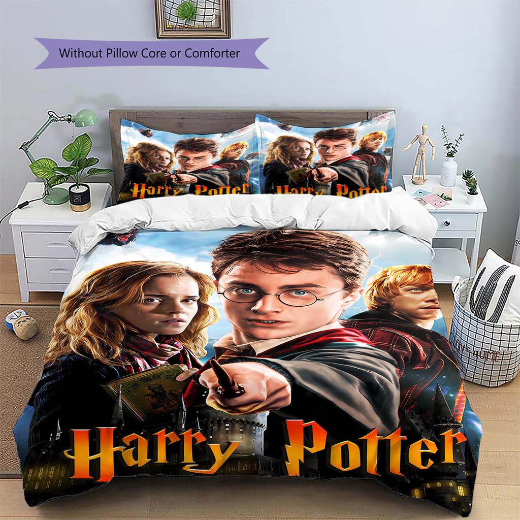 Steel L-plate Pattern Bedding Quilt Set Quilt Cover Pillowcase Home Decoration Gift (1 * duvet cover + 2 * pillowcase, without core)