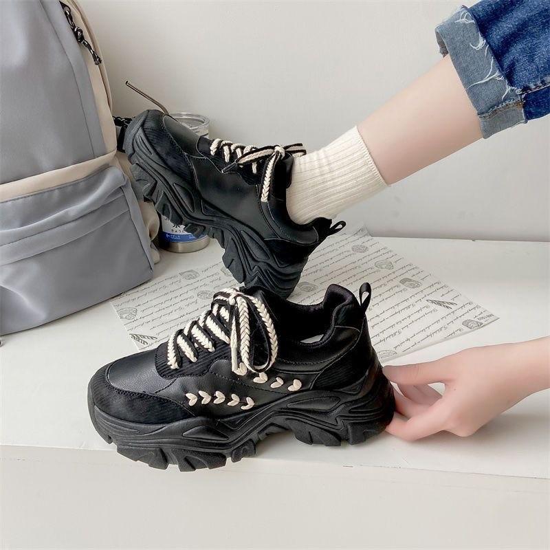 

Женские массивные кроссовки Модные брендовые кроссовки для женщин Платформа Вулканизированная обувь Дышащие Повседневные 35