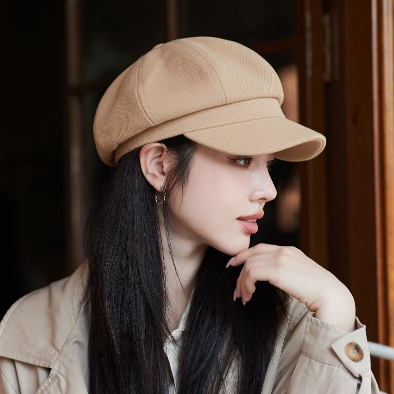 Sjikk åttekantet beret for kvinner - Lettvekt, justerbar passform, perfekt for høst/vinter og jul