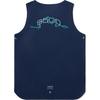 Li Ning Printed Round Neck Comfortable Breathable Versatile Sports Vest Men Vests Off-White Blue AVSU801-1