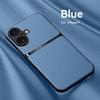 For Apple iPhone 17 17 Pro 17 Pro Max 17 Air Leather Texture, Built-in Magnetic TPU Soft Anti-drop Anti-fingerprint Phone Case