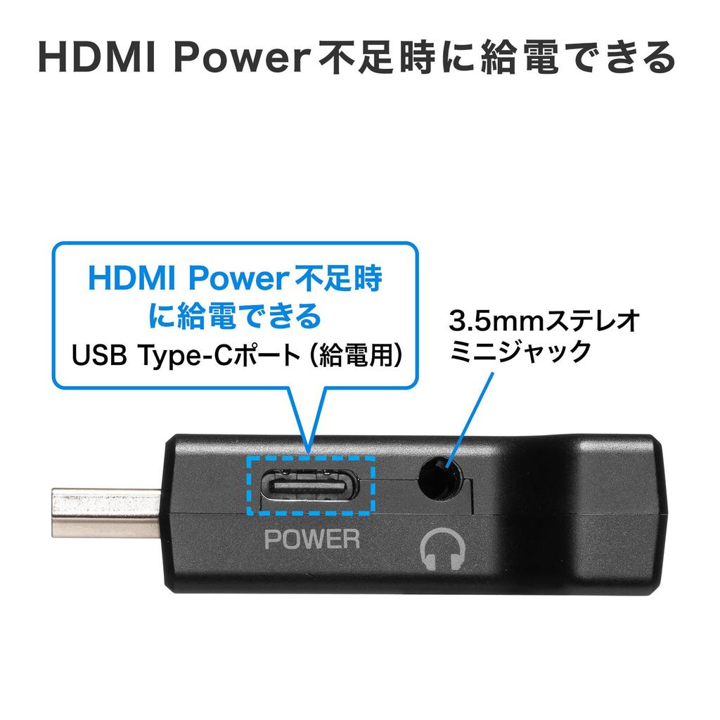 Sanwa Supply Conversion Adapter Audio HDMI-VGA (with Output) AD-HD33VGA
