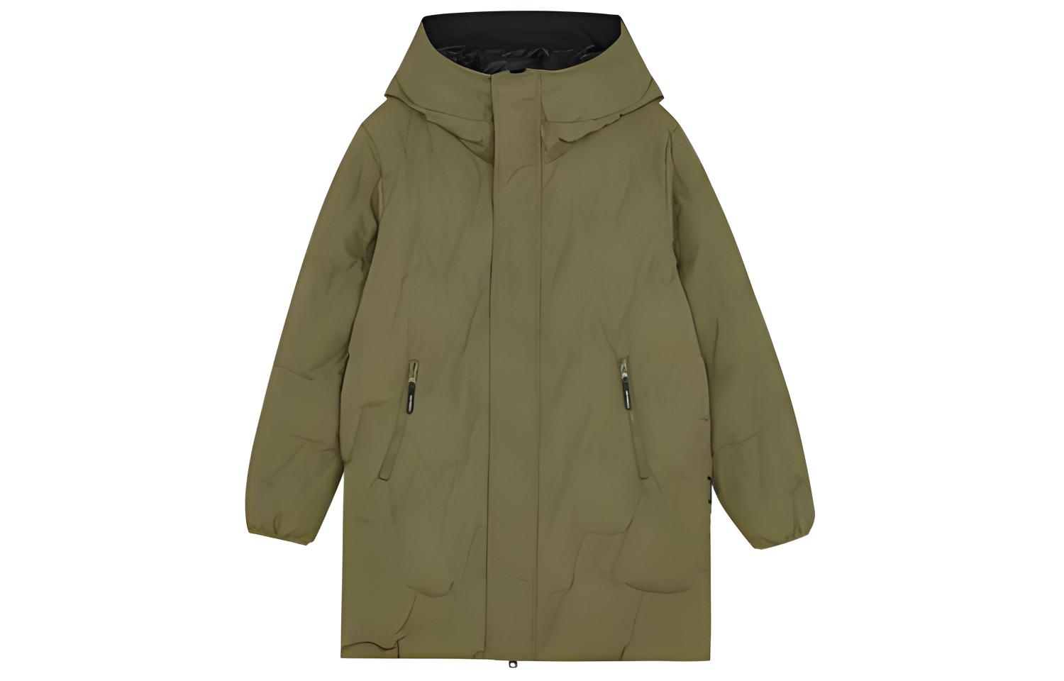 New Balance Down Jackets Unisex Dark Camel Hooded Moderate Other AMJ14303-OV L