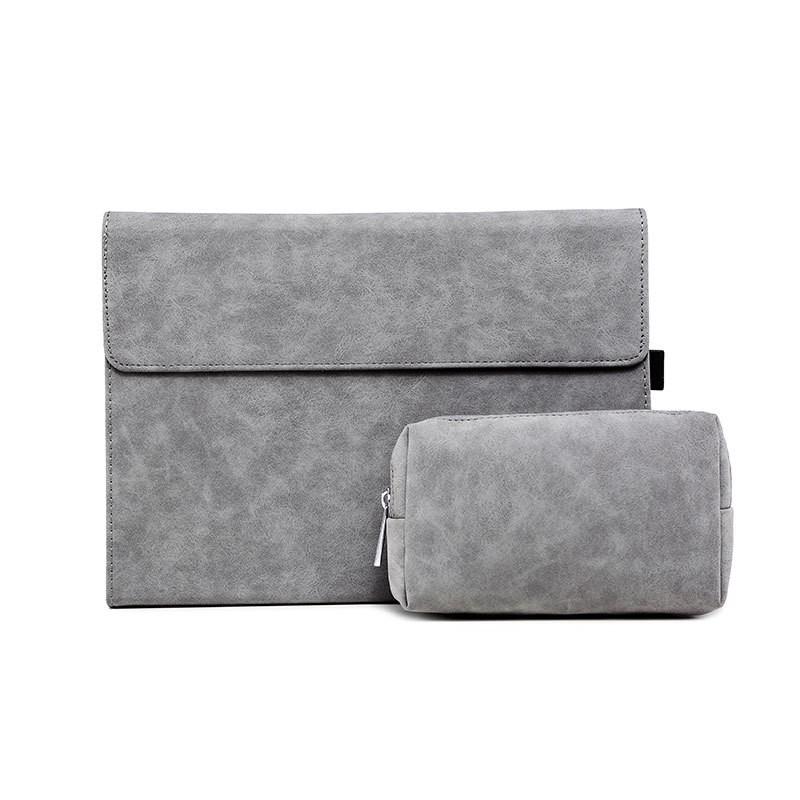 Surface Pro 8 Full Coverage Business Slim Case With Handmade Faux Leather Lightweight Protective Cover Office Travel