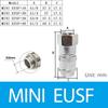 EU All-Copper Nickel-Plated Miniature European Self-Locking Mini Connector Pneumatic Fast Medical Equipment Notebook Machinery