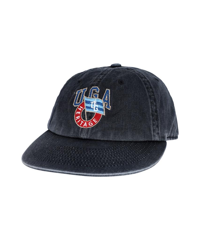 Yunibeoseugameonteu Ug Flag Logo Washed Cap_Charcoal