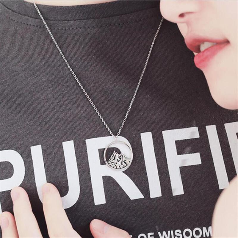 New Fashion Love Across Mountains And Seas Can Be Flat Long Distance 925 Sterling Silver Jewelry Popular Pandant Necklaces XL163