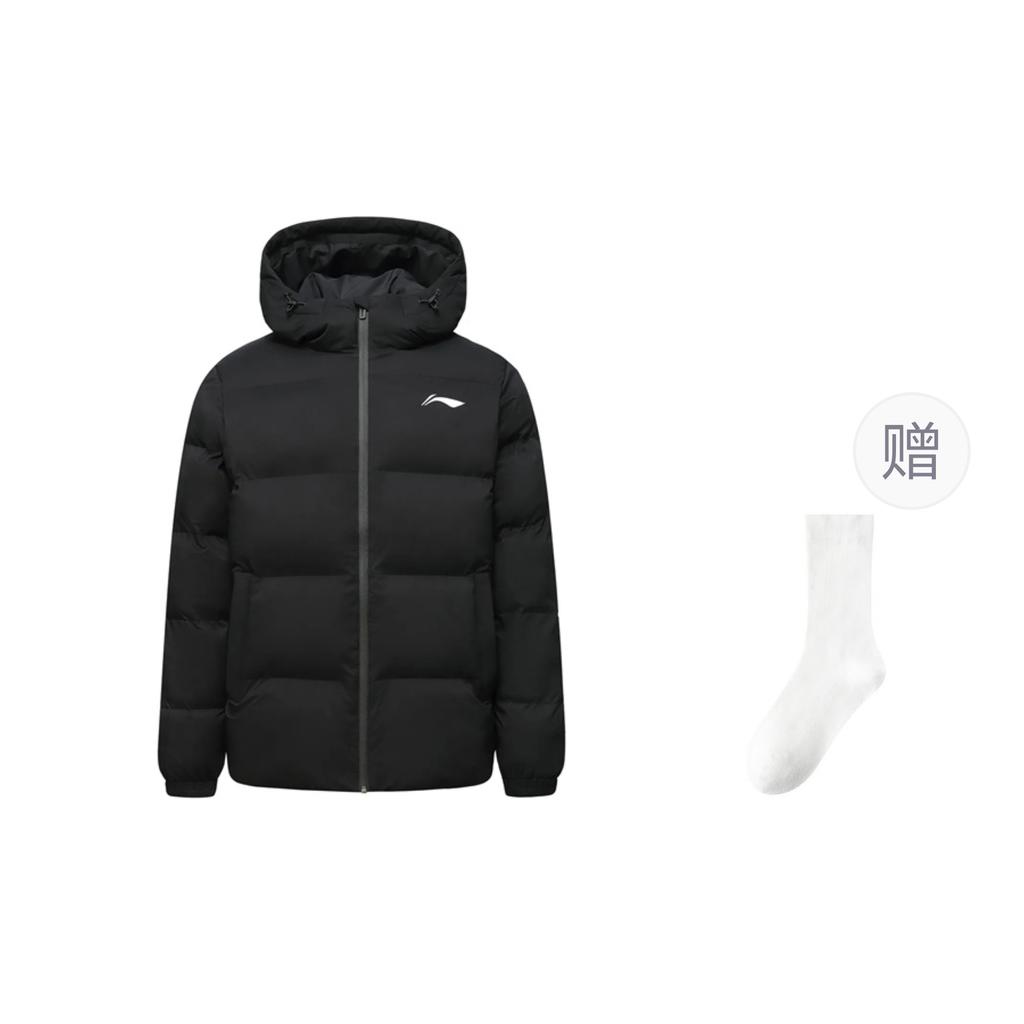 Li Ning Puffer Jacket Unisex Black AJMU291-1
