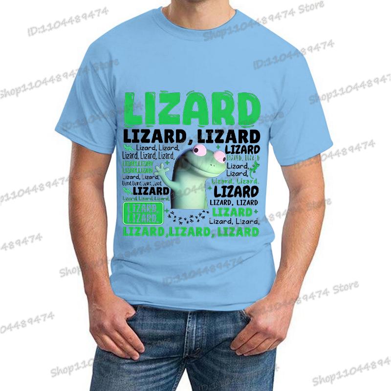 New Lizard Lizard Lizard Meme Trendy Printing T Shirt Men Women Hippie Humorous Streetwear Short Sleeve Anime Animal T-shirts