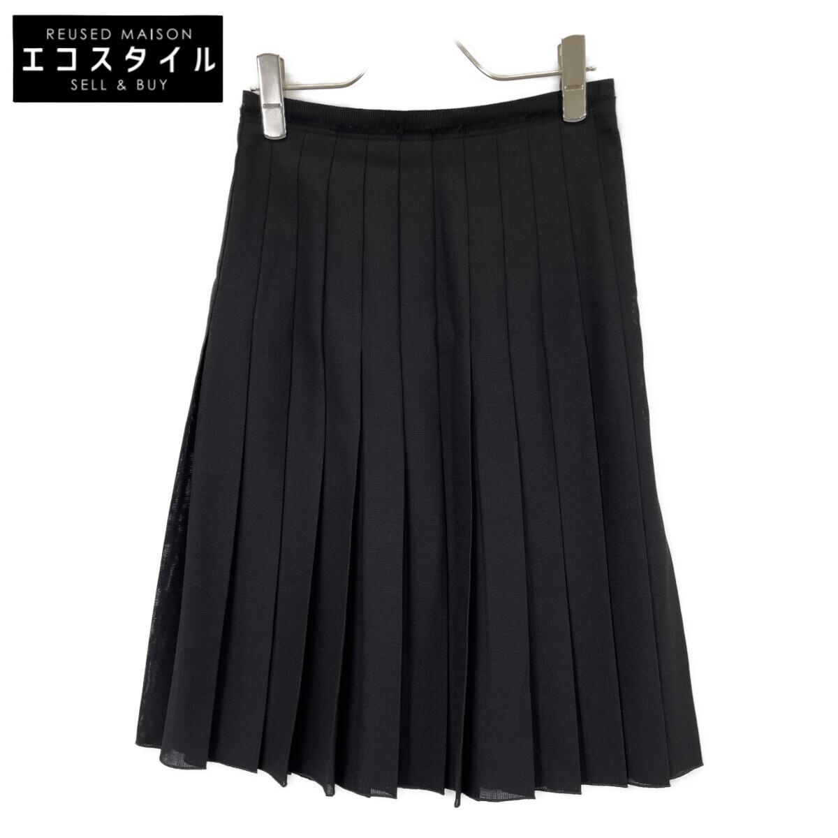

GUCCI Black pleated skirt skirt 38 blackUsed
