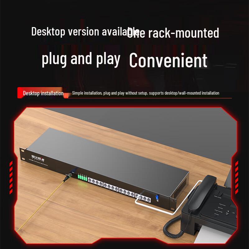 16-Channel PCM Voice Telephone Fiber Optic Transceiver
