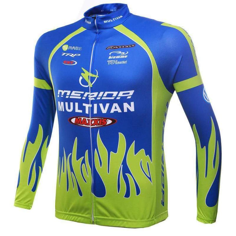 Mens Cycling Jersey Shorts Set Long Sleeve Quick Dry Breathable Mountain Road Bike Apparel