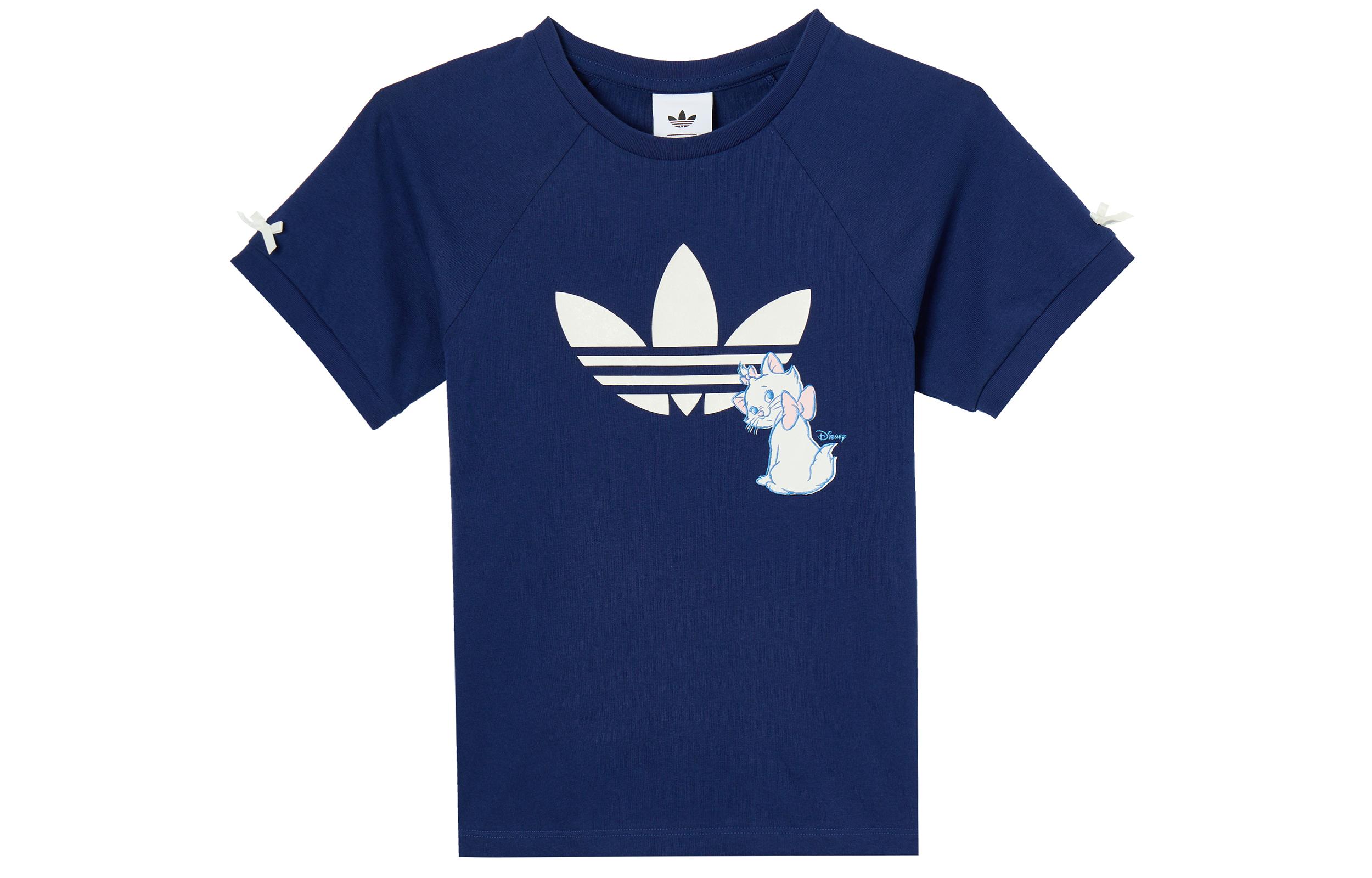 Adidas Originals x MALIMAO,LIANMINGKUAN Regular T Shirt Women s Dark Blue KC3096 XS