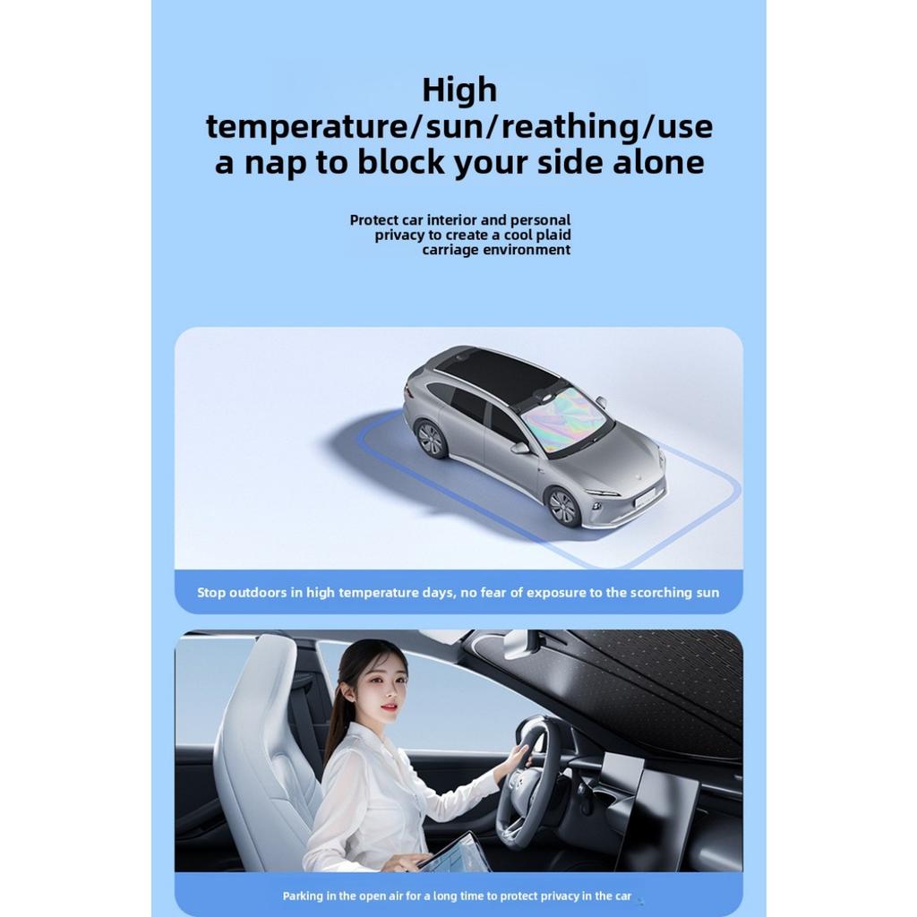 Titanium Silver Alloy Car Windshield Laser Sunshade -Four Layer Physical Material, UV Protection, Heat Insulation, Shading, Car Sunshade, Car Sunshade