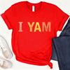 Shes My Sweet Potato I Yam Cotton TShirt Couples Holiday Matching Shirts for Husband and Wife Casual Short Sleeve Casual Tops