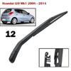 12" Rear Wiper Arm & Blade Kit for I20 Mk1 2008-2014, I10 Mk1, Getz, Ix35, Santa Fe Mk2