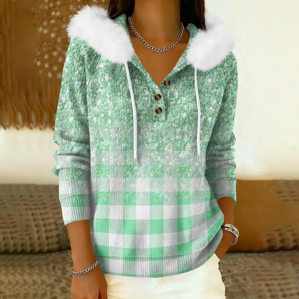 Damenmantel Langärmeliger Kapuzen-Winter-Warmmantel Jacke