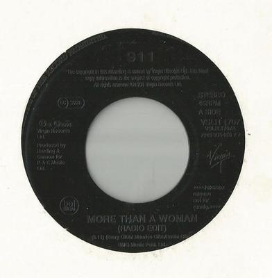 7inch Record 911  More Than A Woman VSLH1707 VIRGIN 1999 UK SoulFunk Used