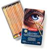 Derwent Lightfast Colored Pencils 12 Tin, Set of 12, 4mm Wide Core, 100% Lightfast, Oil-based, Premium Core, Creamy, Ide