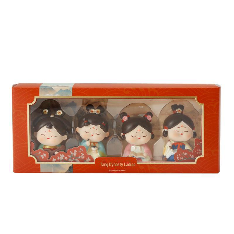 Kreativer Handyhalter im Stil der Tang-Dynastie mit Glücksbringer: Exquisites Harzornament