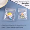 100Pcs Thicken Transparent PVC Zipper Bags for Jewelry, Self-Sealing Pouches for Jewelry, Small Beads & Craft Supplies Packaging
