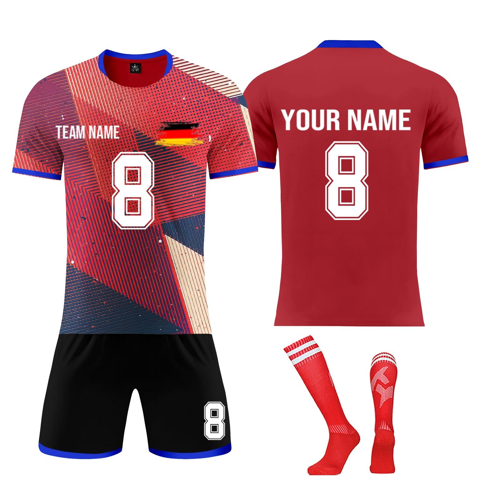 

Комплект персонализированных рубашек для мужчин и девочек с именем и номером, футбольные майки на заказ для мальчиков, тренировочный костюм 22