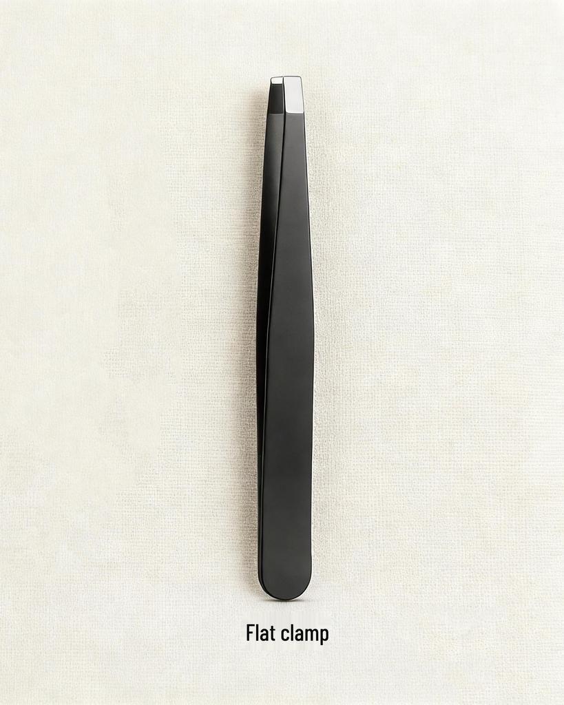 Universal Men's Eyebrow & Beard Tweezers Set with Razor & Leather Case