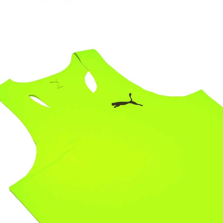 Puma Athletic Competition Quick-Dry Breathable Marathon Running Sleeveless Vest Men Tops Green 527985-97