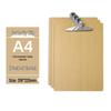 5 Wooden Clipboards Set: Includes 4 Clipboards with Pen Holders, 5 Writing Pads, and 16 File Boards for Restaurant Order Management