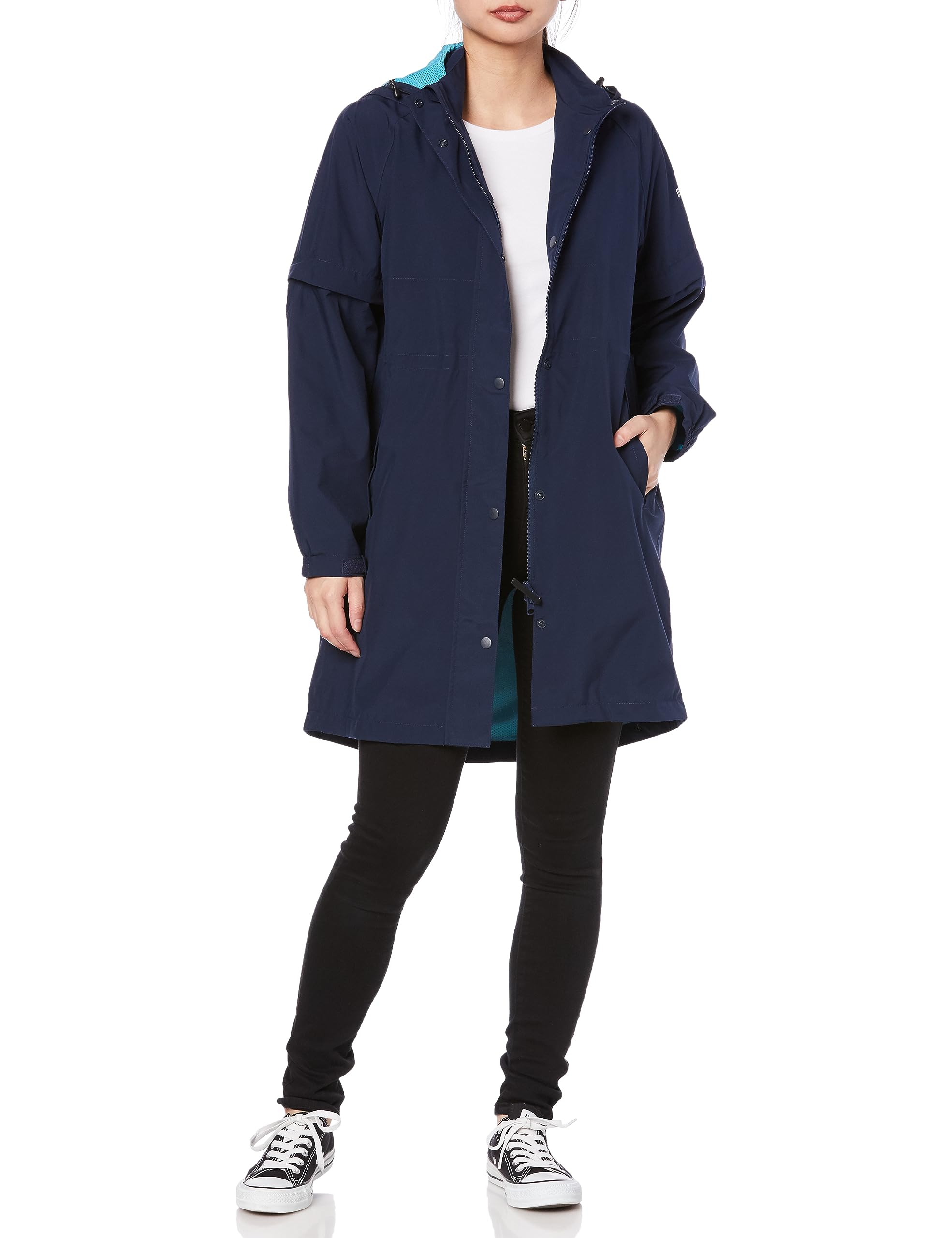 

Дождь Дождь Вода Длинный Короткий Темно-синий [Лейтон Хаус] Женское Платье, Водонепроницаемое, Гольф, Спорт, Открытый воздух, Костюм, Плащ, Узор, Носить, Эластичное,