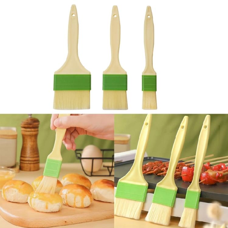 3 PCS Pastry Brush Non Slip Handle Brush Cake Decorating Brush Essential Tools