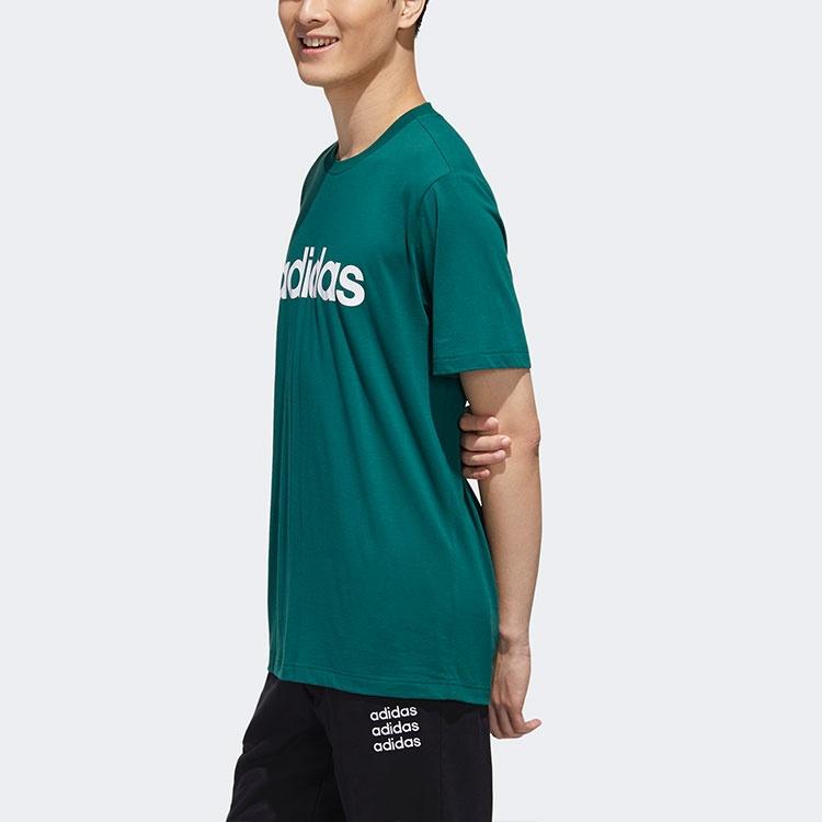 adidas neo Sports Round Neck Short Sleeve Green Men's GJ8934