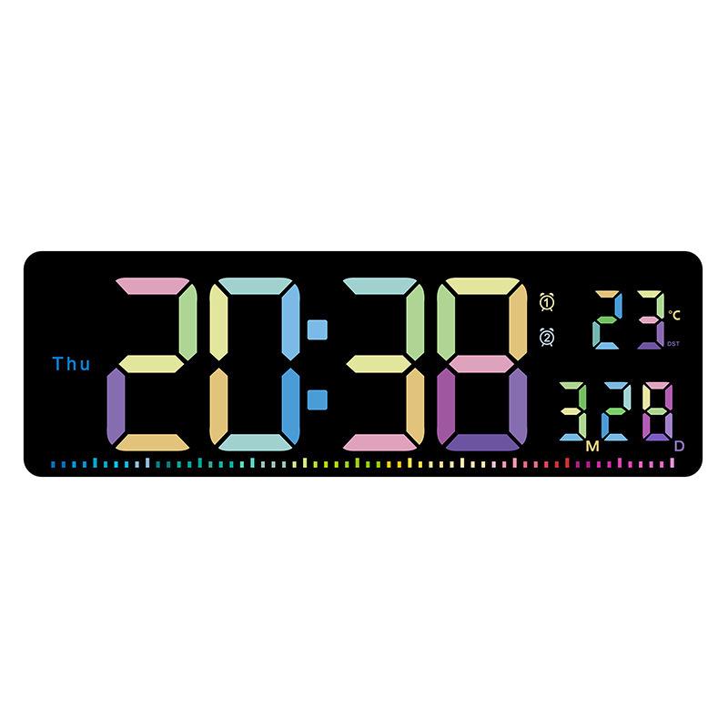 Colorful Multifunctional Wall Clock with Large Screen