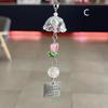 Transparent Keychain Wind Chime Keyring Phone Lanyard Kawaii Bag Home Decor Accessory