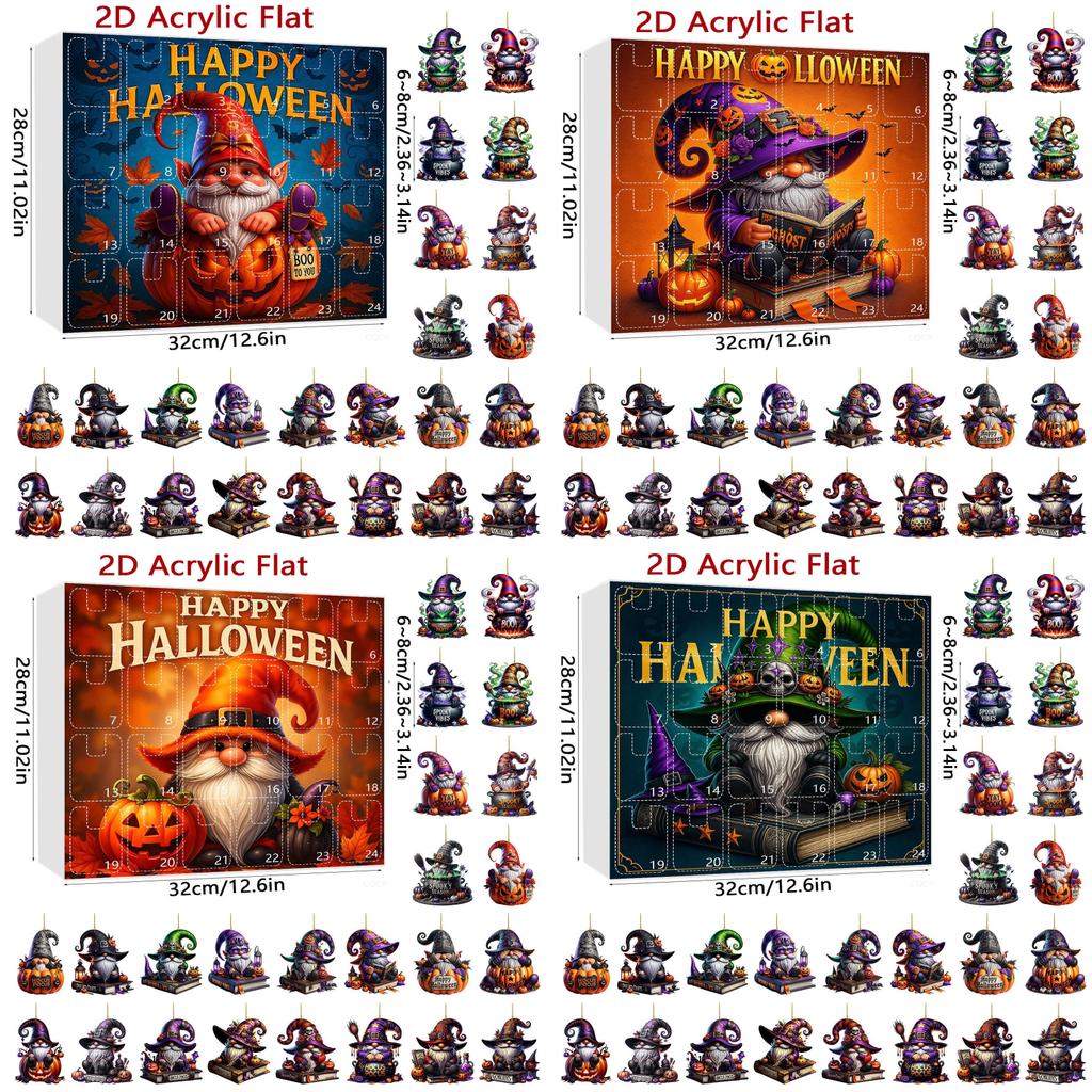 Halloween Cartoon Ghost Acrylic Wall Hangings For Party Decor And Gifting
