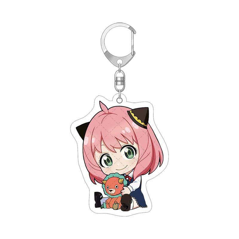 Spy×family Chain Key Acrylic Cartoon Loyor Anya Yor Figure Keychains Gifts