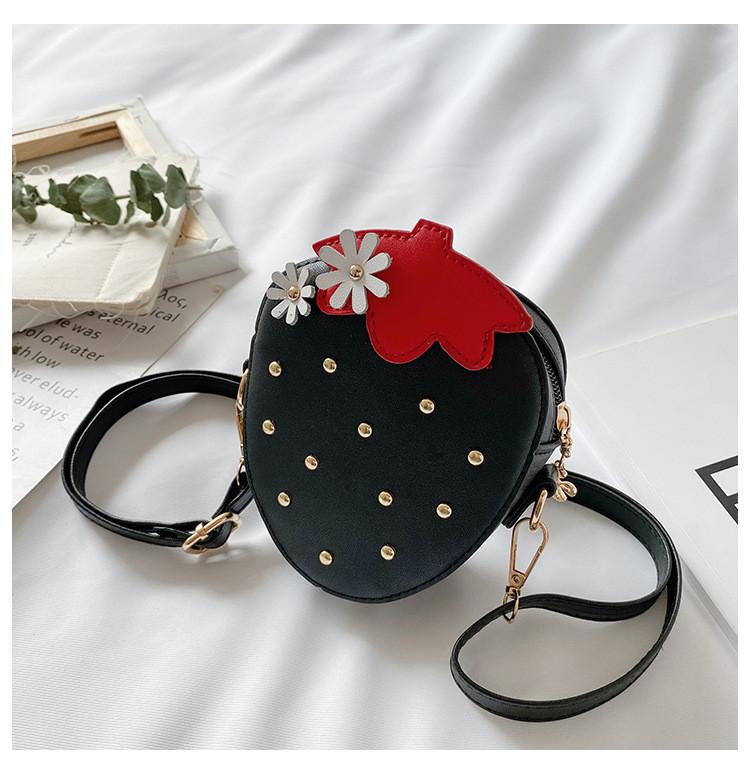 Childrens Cute Fruit Crossbody Bag With Adjustable Strap For Daily Use