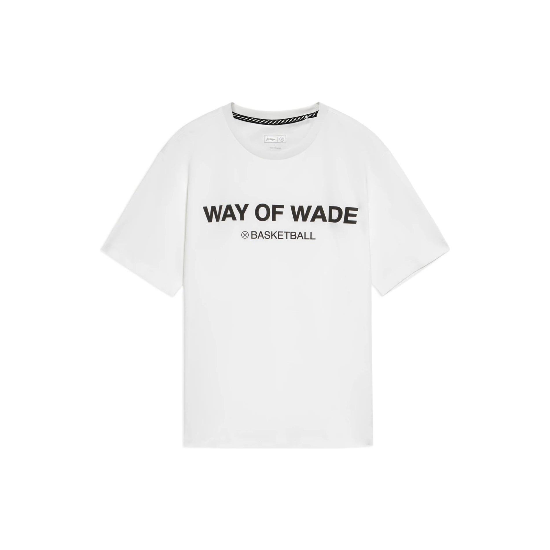 Li-Ning Way Of Wade Graphic Basketball T-shirt White Black Men s AHSS439-2 XXXL
