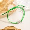 Yellow Braided Rope Adjustable Bracelet Hollow Bicycle Charm Minimalist Casual Thin Wrist Jewelry for Women Daily Wear