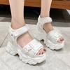 Fashion Comemore Platform Sports Style Sandals for Women White Black 11cm Super High Heels Women's Shoes Casual Thick Bottom Sandales