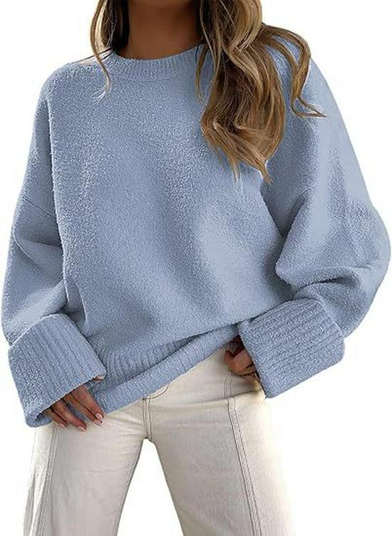 2025 Autumn/Winter European & American Street Style Loose Knit Pullover for Women