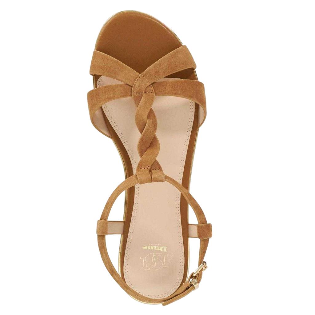 Dune London Womens/Ladies Lylar Minimalist Suede Flat Sandals
