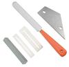 Guitar Fret Leveling and Sanding Tool Set with Stainless Steel File and Ruler