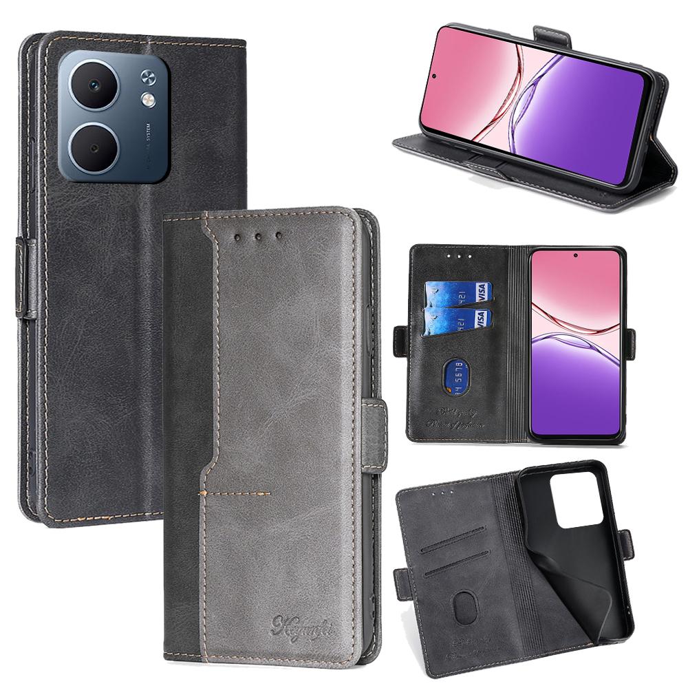 For Oppo A5x 5G Case Contrast Color Wallet Leather Phone Cover